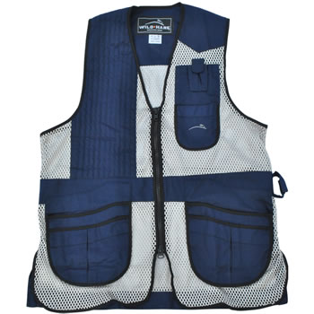 Heatwave Mesh Vest -- Navy-Silver